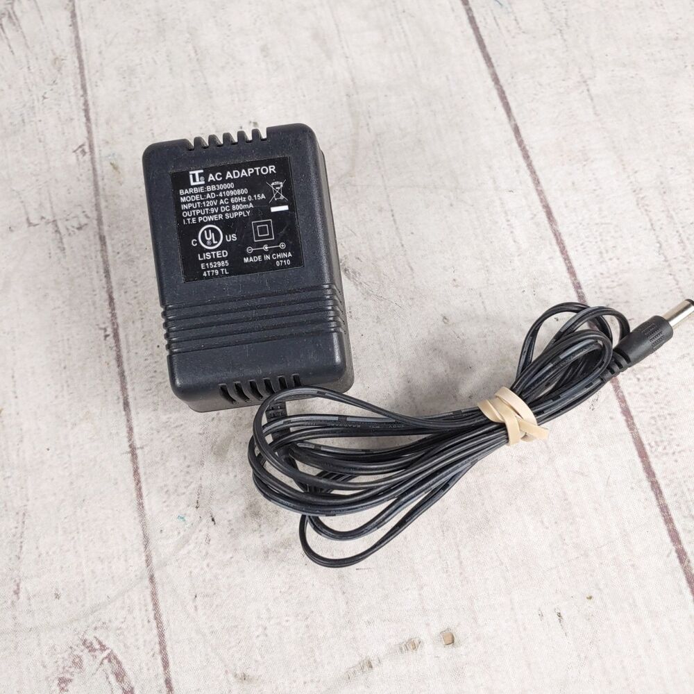 Barbie AC Adapter AD-41090800 Power Supply Charger Cord 9V DC 800mA OEM TESTED